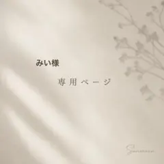 みい様専用ページ
