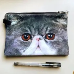 SALE 新品　ペルジアン　猫ポーチ　Perisian cat pouch