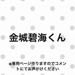 JO1 金城碧海 グッズ トレカ 缶バッジ クリアファイル メガジャケ シール