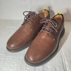 コールハーン　25㎝　ゼログランド　プレーントゥ　レザースニーカー　ブラウン