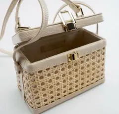 ！SALE！　ZARA ラタン ショルダーバッグ