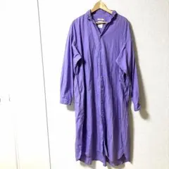niko and ... パープル シャツワンピース L 春物　春色