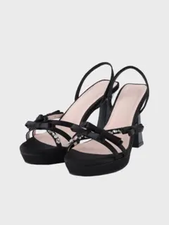 M me eme Ribbon strap bijou line mule Lのサムネイル