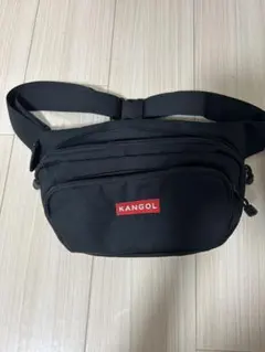 KANGOL ボディバッグ ウエストポーチ ブラック