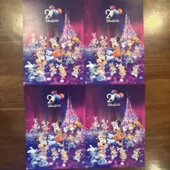 香港ディズニーランド　オフィシャルホテル　ポストカード4枚