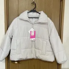 2 PINK ダウンジャケット アイボリー L