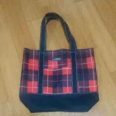 L.L.Bean チェック柄トートバッグ