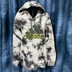 adidas タイダイ柄 プルオーバー パーカー y2k 平成 グランジ 裏起毛