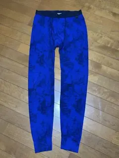 美品 ユニクロ ヒートテックタイツ/前開き L 紺色 柄 メンズ