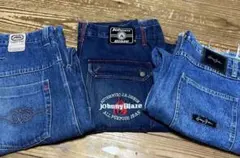 デニム3点　ショーンジョン　ジョニーブレイズ　エコー　bboy 00s 90s