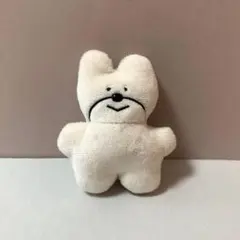 クマ型ホワイトぬいぐるみ ボールチェーン付き