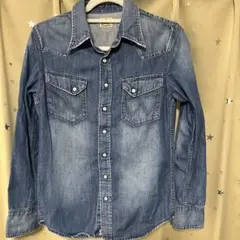 WRANGLER×JOHNS 1st 27MW デニムシャツ　sのサムネイル