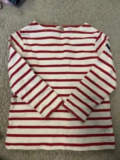 SHIPS シップス 赤白ストライプ 長袖Tシャツ 90