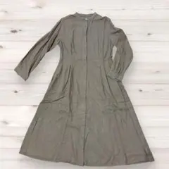 ⭐︎24時間限定値下げ⭐︎UNIQLO ブラウン色 長袖シャツワンピース M