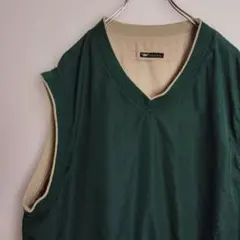 WEDGE ベスト ジレ ナイロンベスト グリーン メンズXL