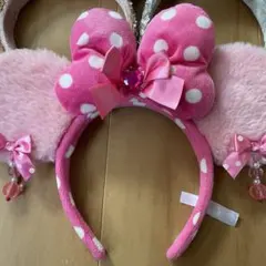 ミニーマウス耳カチューシャ ピンク