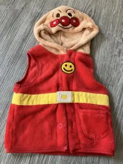 アンパンマン フード付きベスト 赤