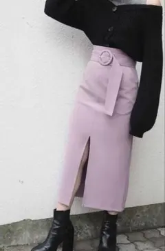 ピンク ロングスカート