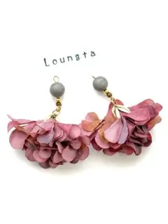 5点で450円引き ハンドメイドピアス 樹脂ピアス フリンジピアス タッセル