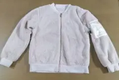 ピンク フリース ジップアップジャケット
