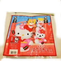 ハローキティ　高知ご当地限定　プチタオル よさこい　2001年発売　ハンカチ
