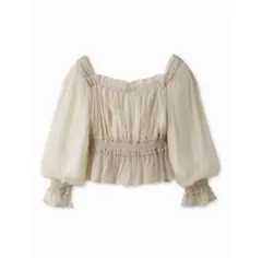 【新品未使用】snidel オーガンプリーツブラウス