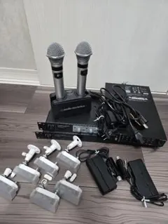 audio-technica ワイヤレスマイク送受信器➕管楽器用マイクセット audio-technica ワイヤレスマイク送受信器➕管楽器用マイクセット