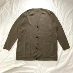 J.CREW メリノウール100% カーディガン ブラウン ニット ロング丈 Sのサムネイル