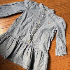 ラルフローレン　デニム風ワンピース