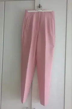 ZARA XS ハイウエストパンツ テーパードパンツ ピンク