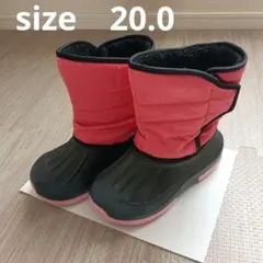 子供用　スノーブーツ　ヒラキ　ピンク　サイズ→20