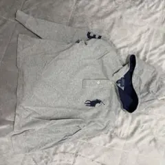 ラルフローレン 長袖 ポロシャツ パーカー グレー 120 ビッグポニー