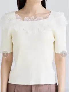 ANAYI ビスエリーテアイレットプルオーバー オフホワイト38 - メルカリ