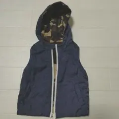 グローバルワーク　リバーシブル　ダウンベスト