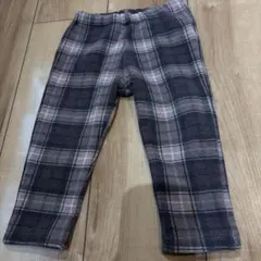 K.F.S. チェック柄パンツ 80サイズ　裏起毛