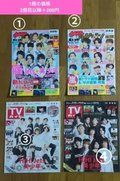 Hi美 HiHi Jets 美少年 TVガイド テレビジョン 1冊の価格