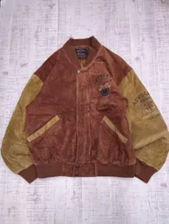 ヴィンテージ ボンバージャケット レザージャケット スエード フェード