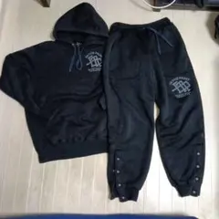 IN THE PAINT スウェットセット ブラック　XLサイズ　内側フリース