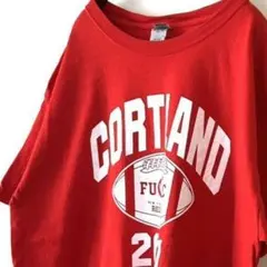 ギルダン コートランド クラッシュ ITHACA Tシャツ L レッド 赤 古着