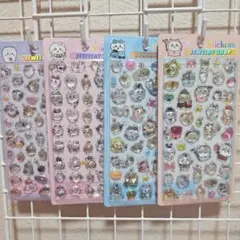 ちいかわ 硬い　3D　立体シール　4枚セット　ボンボン