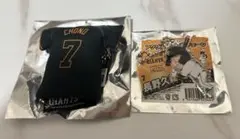 長野久義　3rdユニフォームクッションチェーン　アクリルスタンドキーチェーン