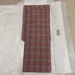 着物　赤チェック