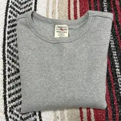 AVIREX グレー クルーネック 長袖シャツ