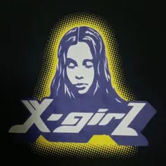 美品 Xgirl エックスガール バックプリント Tシャツワンピース 膝丈 M