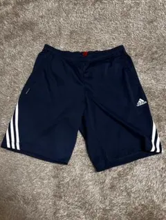 adidas ネイビー ハーフパンツ 3本ライン