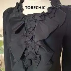 ほぼ未使用TOBECHIC フリル素敵なワンピースサイズ40