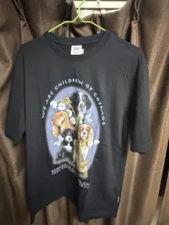 SCULPTOR 犬プリント Tシャツ ブラック Mサイズのサムネイル