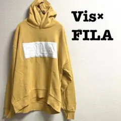 Vis×FILAヴィス×フィラ　コラボスウェットトレーナー　ビッグロゴ　フード