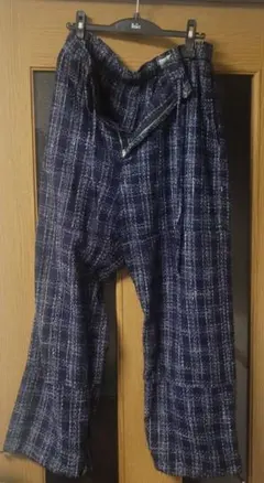 sacai カーゴパンツ 縮絨 チェック - メルカリ