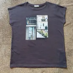 新品未使用品Linoluce 半袖Tシャツ チャコールグレー　Ｌサイズのサムネイル
